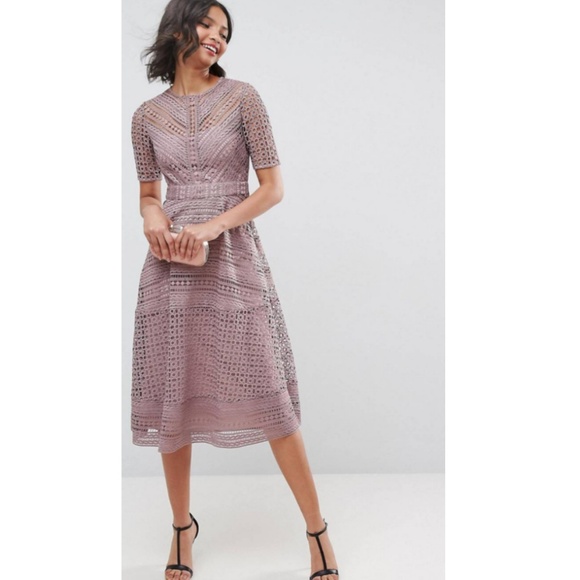 ASOS Dresses & Skirts - NWT ASOS | Lace Midi Dress 12/14